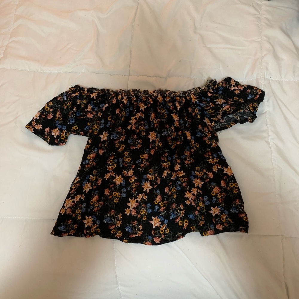 Floral off shoulder top